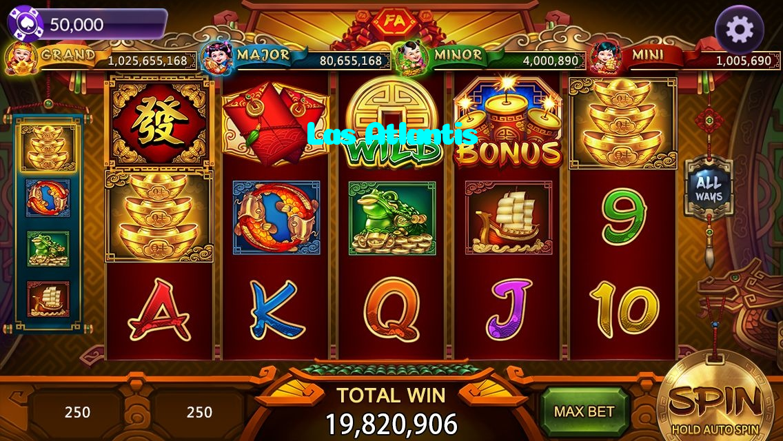 Las Atlantis casino presented on mobile device in Pakistan with slots and live games